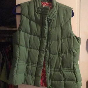 Lilly Pulitzer vest-green-puffer